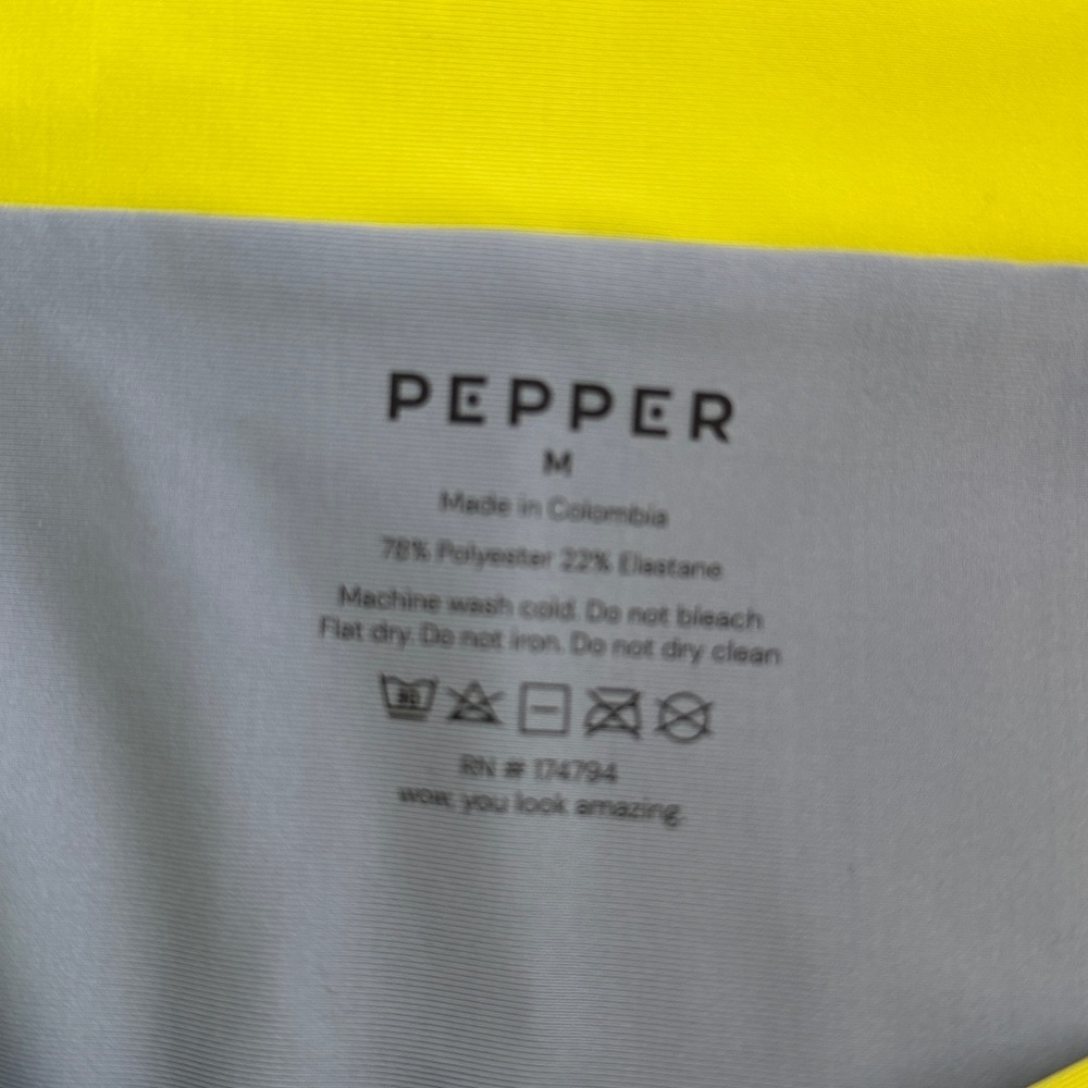 Pepper Yellow and Lavender Bikini Set S top M bottom - Picture 4 of 4